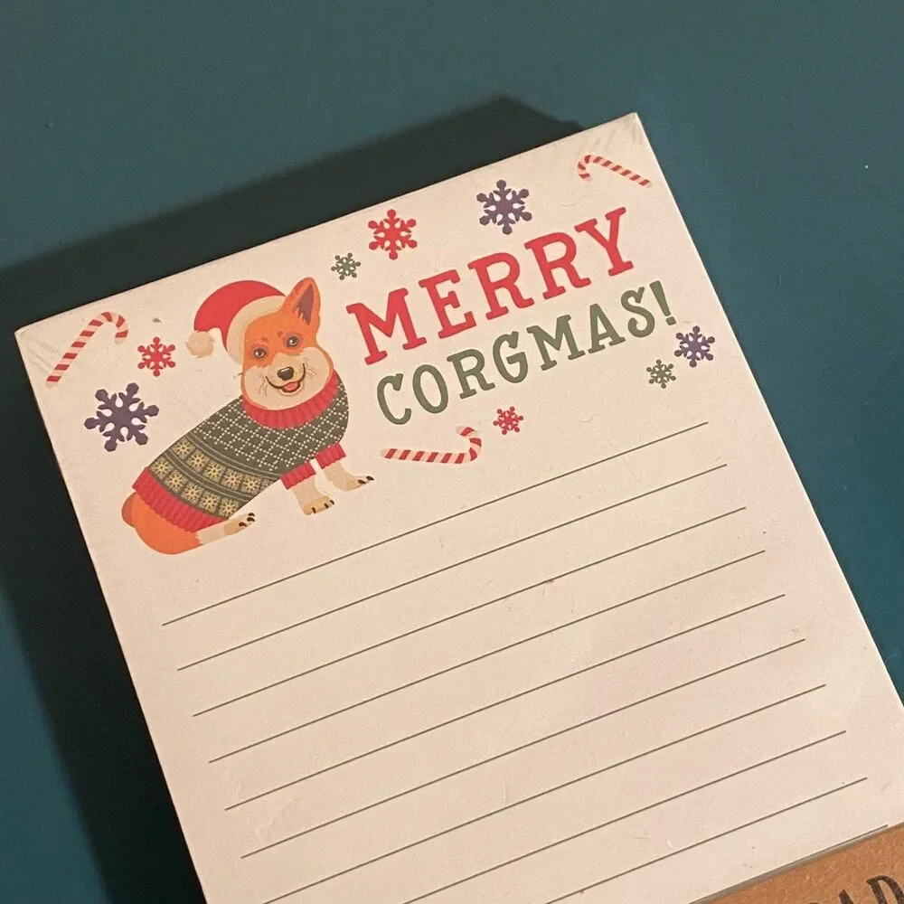 Corgi Holiday Notepad